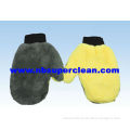 Microfiber,coral fleece car wash mitt